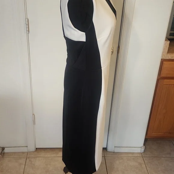 New York & Company Black and White Sleeveless Dress, M - Picture 3 of 13